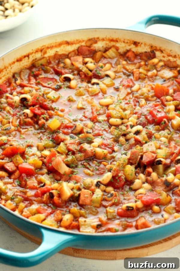 Black Eyed Peas in a pot.