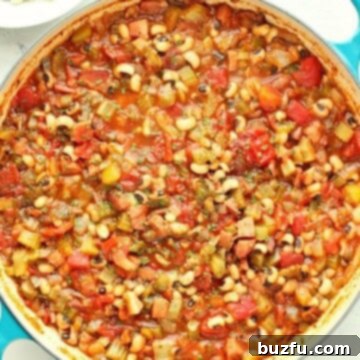 Black Eyed Peas in a pan.