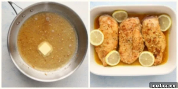 Limonlu Karabiberli Tavuk nasıl yapılır Tavada sos ve fırın tepsisinde tavuk.