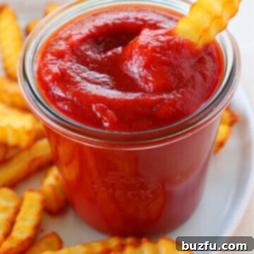 Craft Your Own Ketchup 3 Ketchup in a jar with fries around.