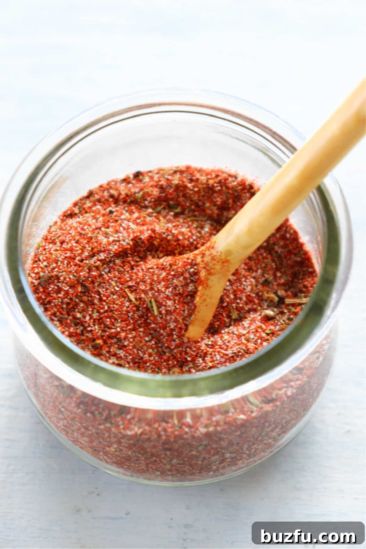 homemade blackened seasoning recipe Blackened seasoning in a small glass jar, ready for use.