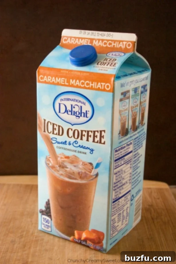 International Delight Iced Coffee Selection A refreshing glass of International Delight Iced Coffee, ready to be enjoyed or transformed into ice cream.