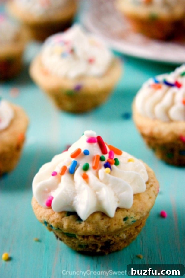 Sugar Cookie Cups with Vanilla Frosting