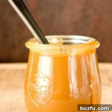 Gourmet Microwave Caramel 6 Microwave Caramel Sauce in a jar.