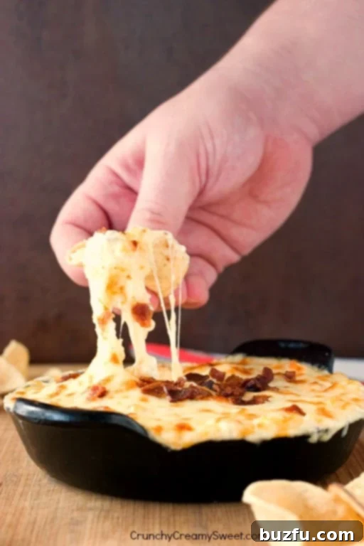 Loaded Cheddar Bacon Ranch Dip 2 Warm and cheesy Hot Corn Bacon Dip, perfect for any gathering.