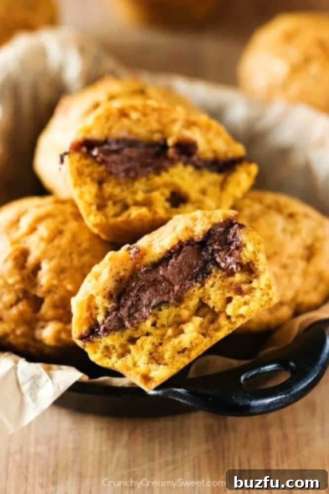 Pumpkin Muffins with Nutella