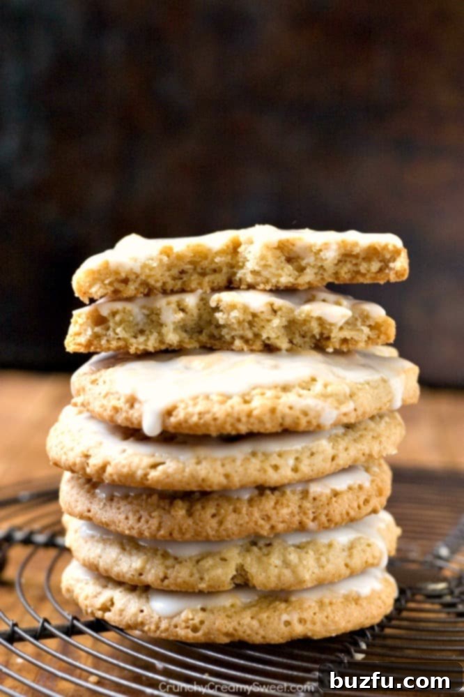 Old-Fashioned Oatmeal Cookies cooling on a wire rack.