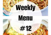 Weekly Eats: Menu #12
